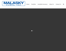 Tablet Screenshot of malaskyhomes.com
